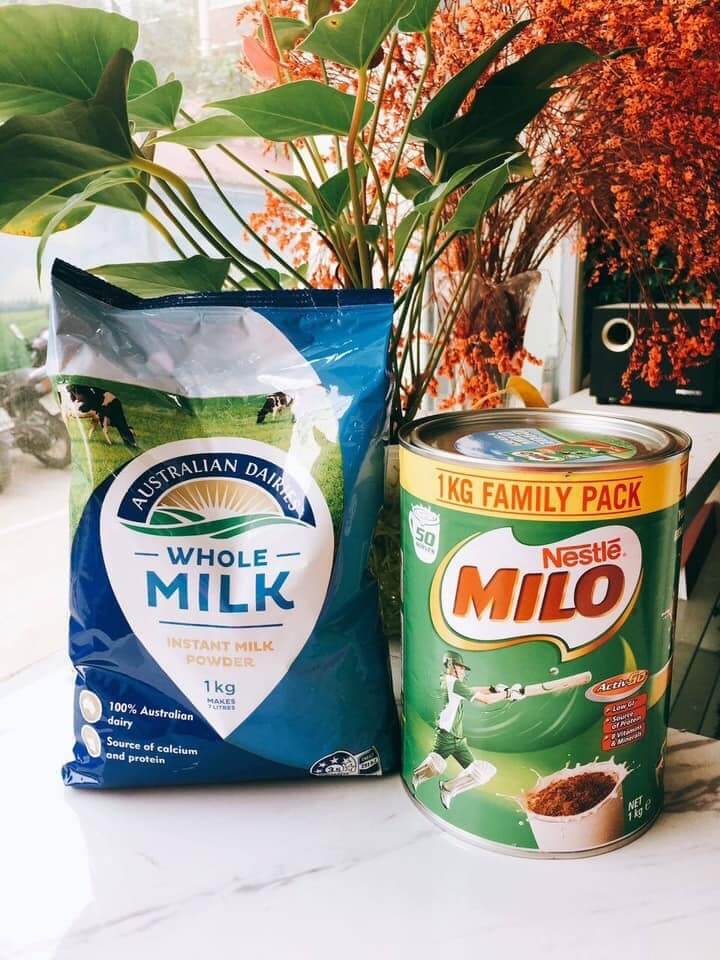 Sữa Whole Milk dùng Cùng Milo Úc